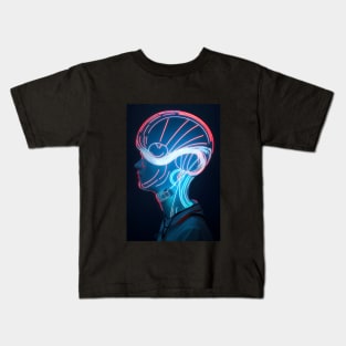 Tandem of man and artificial intelligence. Kids T-Shirt